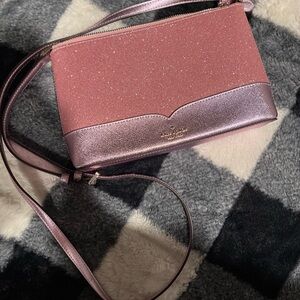 Kate Spade Pink Glitter Crossbody Bag